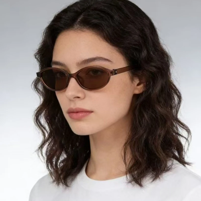 Sunglasses Uv400 - Kleine ovale zonnebril voor dames, vintage