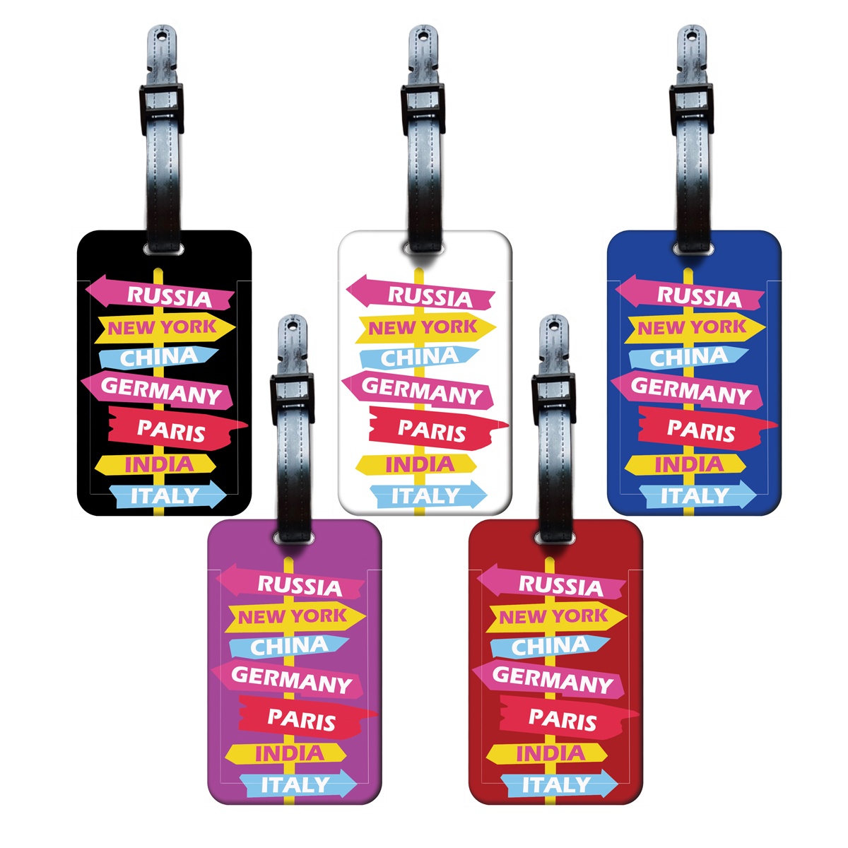 Travel Luggage Set - Creatieve verkeersbordindicatie bagagelabels Leuke ID-labels voor