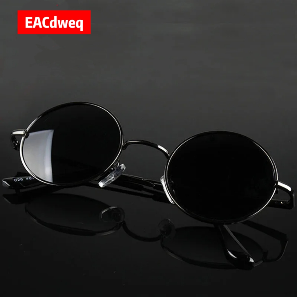 Designer Sunglasses - Retro Vintage Ronde Zonnebril Heren Merk