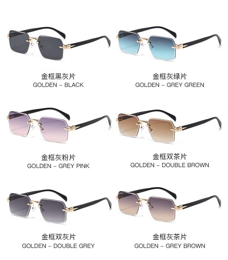 Randloze zonnebrillen, rechtho - Sunglasses Uv400 recensie en prijs