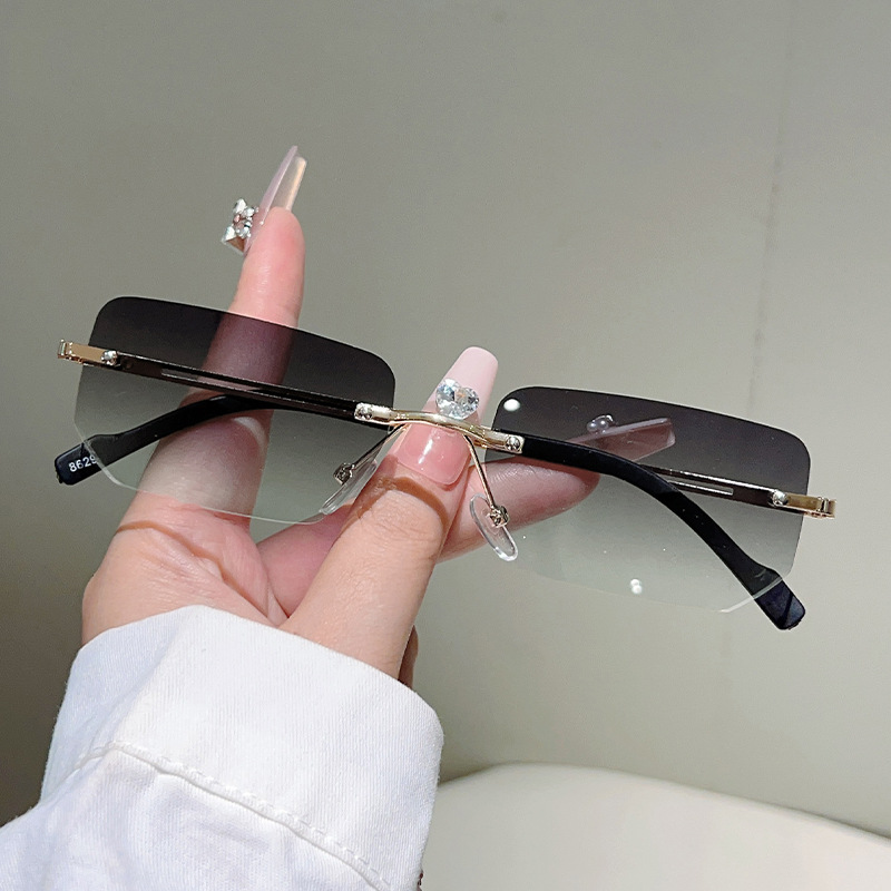 Modieuze, randloze rechthoekig - Sunglasses Uv400 recensie en prijs